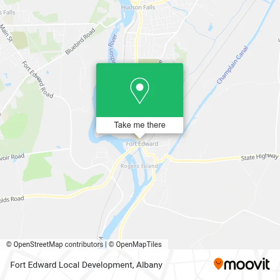 Fort Edward Local Development map
