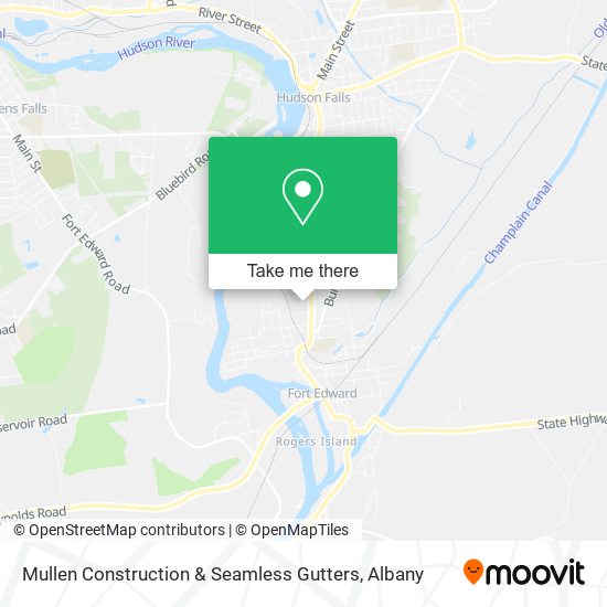 Mullen Construction & Seamless Gutters map