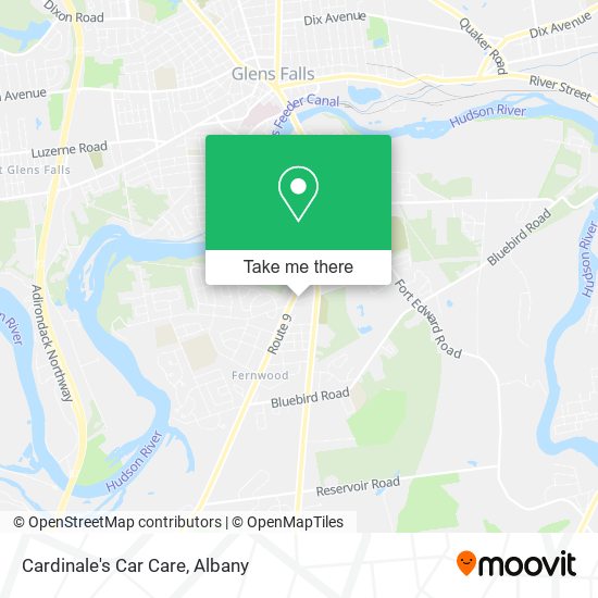 Cardinale's Car Care map