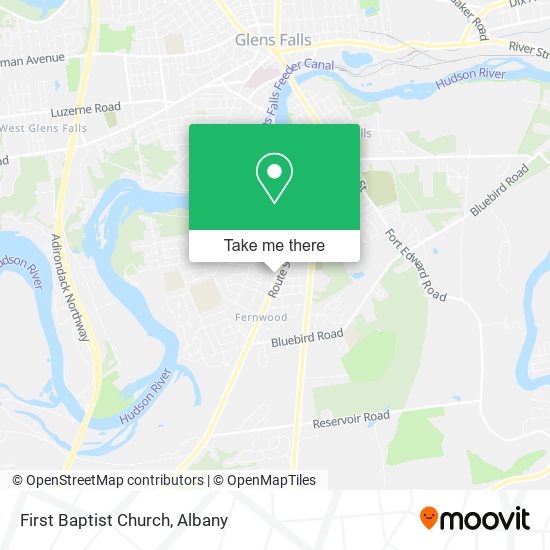 First Baptist Church map