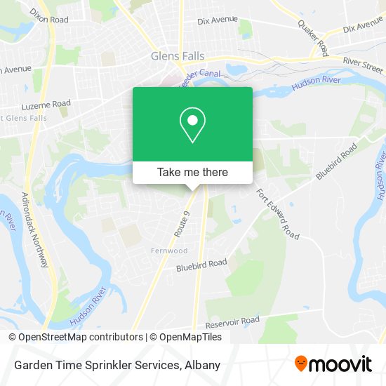Garden Time Sprinkler Services map