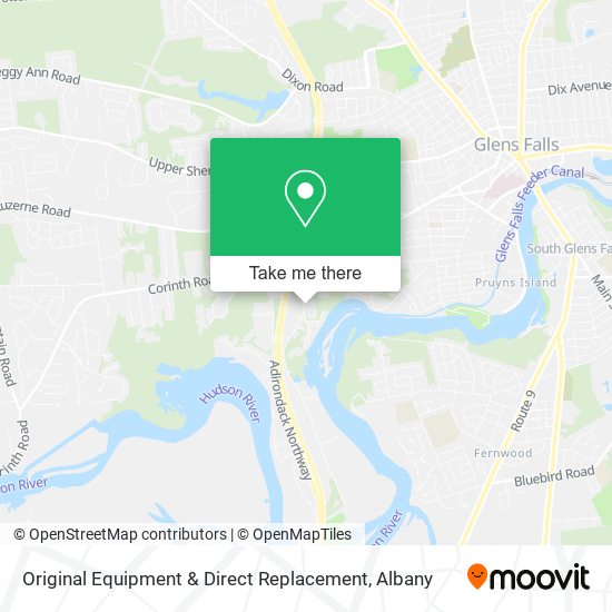 Mapa de Original Equipment & Direct Replacement