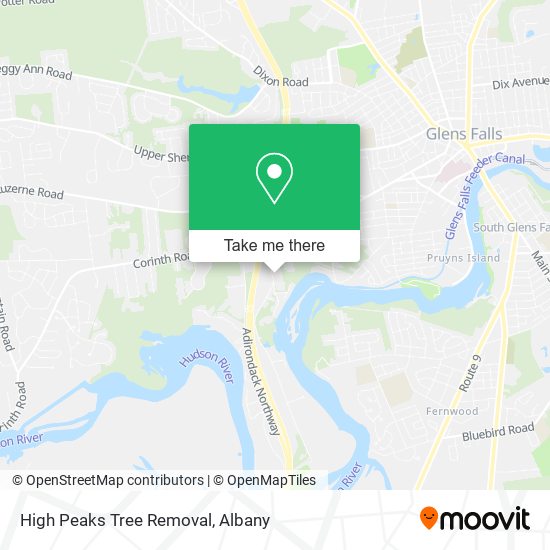 High Peaks Tree Removal map
