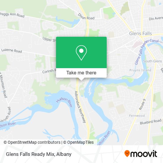 Glens Falls Ready Mix map