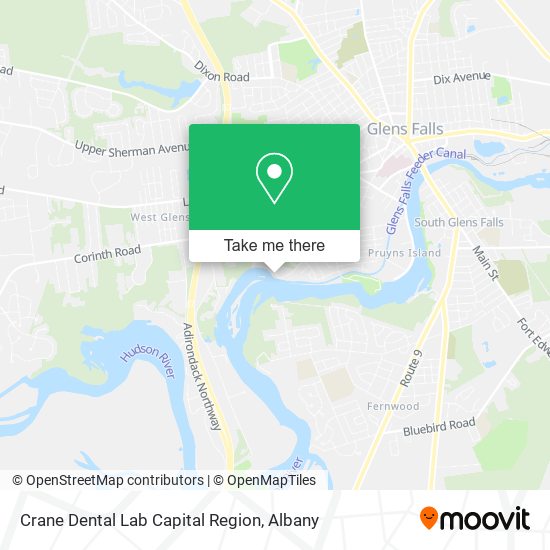 Crane Dental Lab Capital Region map