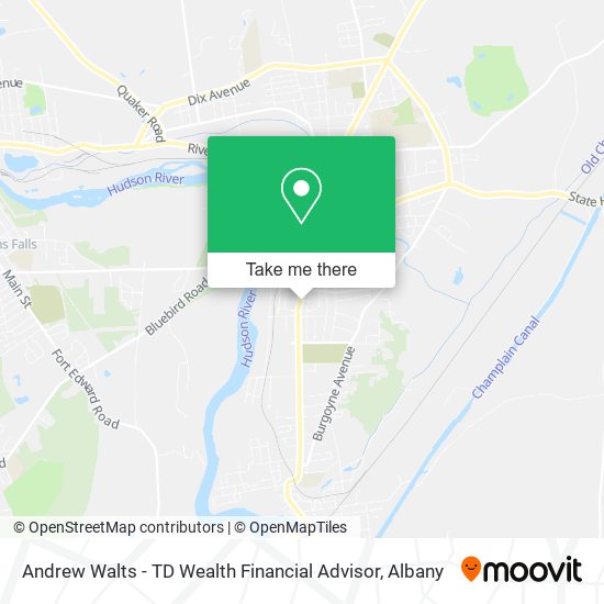 Mapa de Andrew Walts - TD Wealth Financial Advisor