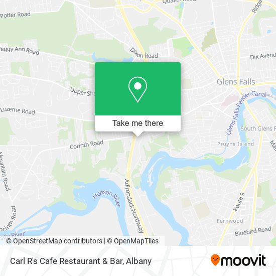 Carl R's Cafe Restaurant & Bar map