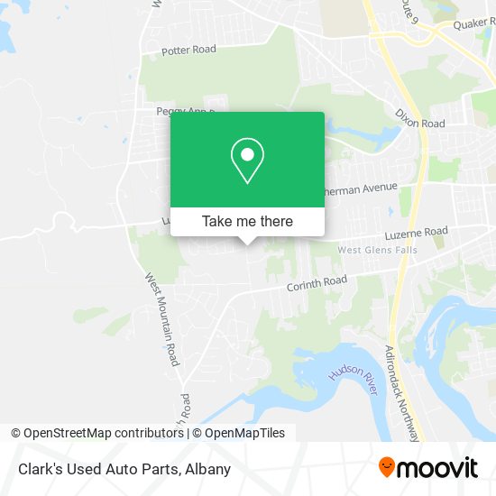 Clark's Used Auto Parts map