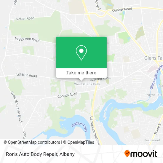 Ron's Auto Body Repair map