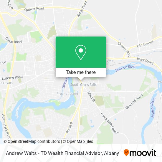 Mapa de Andrew Walts - TD Wealth Financial Advisor