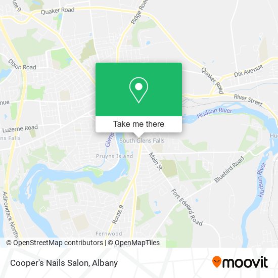 Cooper's Nails Salon map