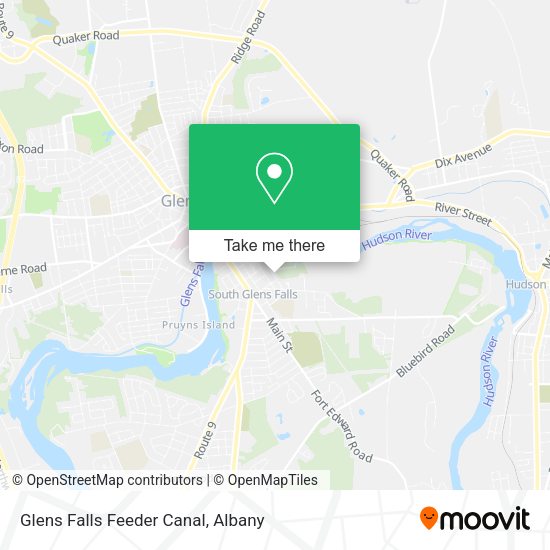 Glens Falls Feeder Canal map