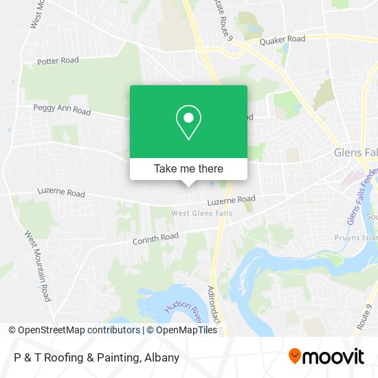 P & T Roofing & Painting map