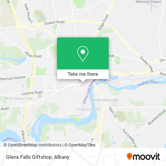 Glens Falls Giftshop map