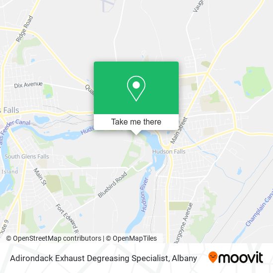 Mapa de Adirondack Exhaust Degreasing Specialist