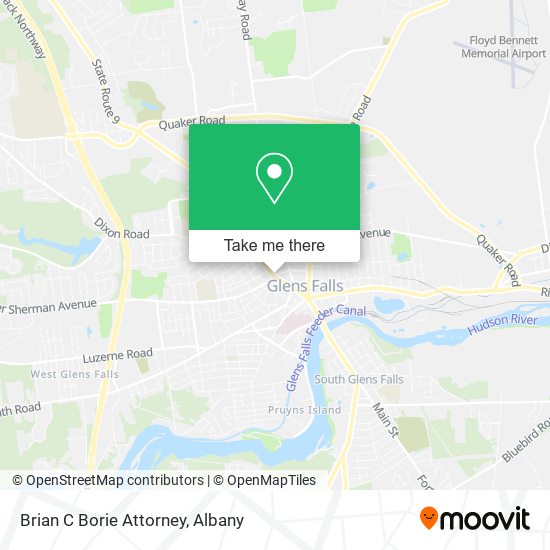 Brian C Borie Attorney map