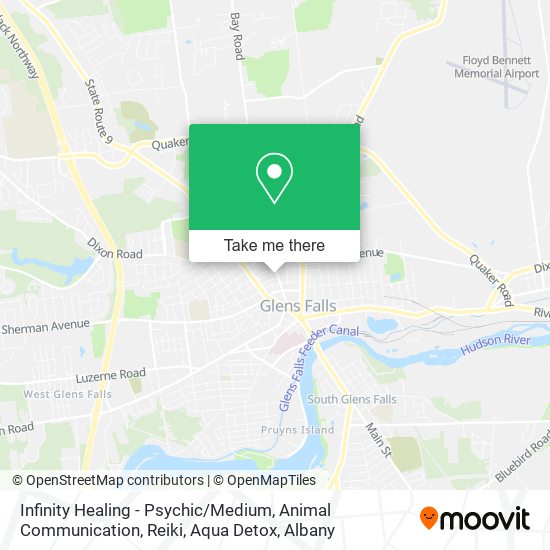 Infinity Healing - Psychic / Medium, Animal Communication, Reiki, Aqua Detox map