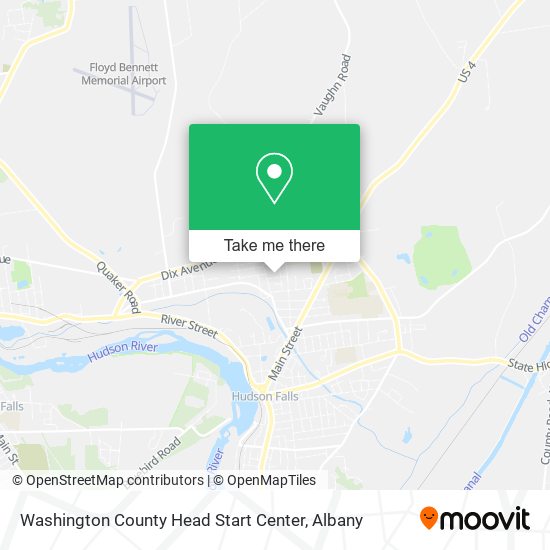 Washington County Head Start Center map
