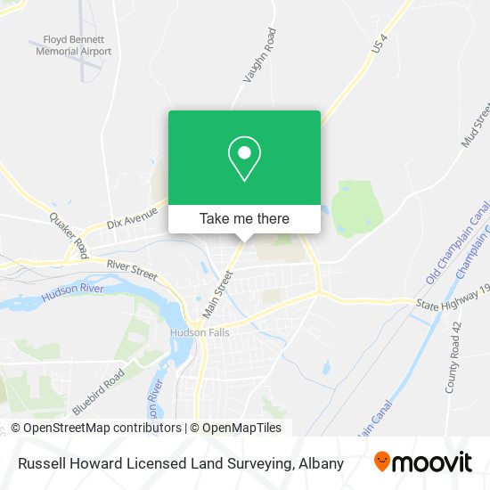 Russell Howard Licensed Land Surveying map