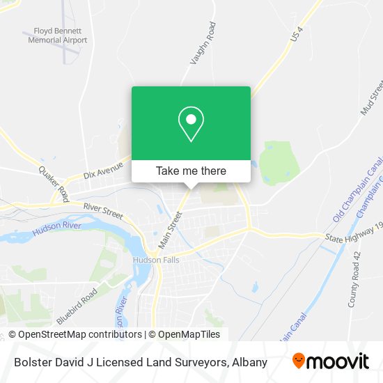 Bolster David J Licensed Land Surveyors map