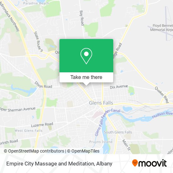 Empire City Massage and Meditation map