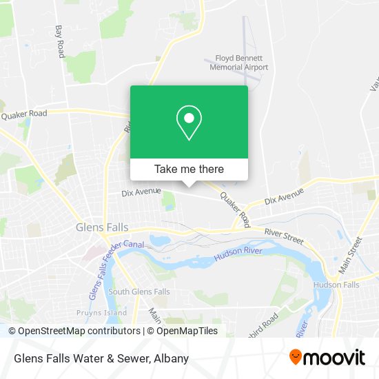 Glens Falls Water & Sewer map
