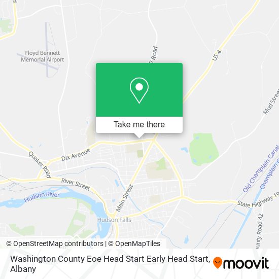Mapa de Washington County Eoe Head Start Early Head Start