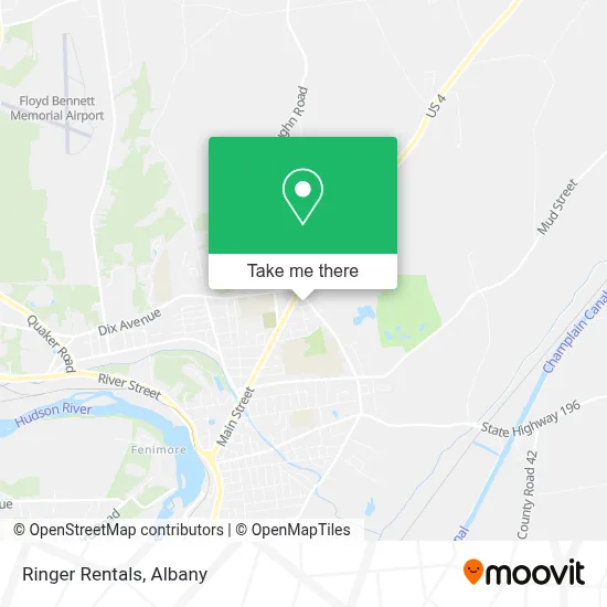 Ringer Rentals map