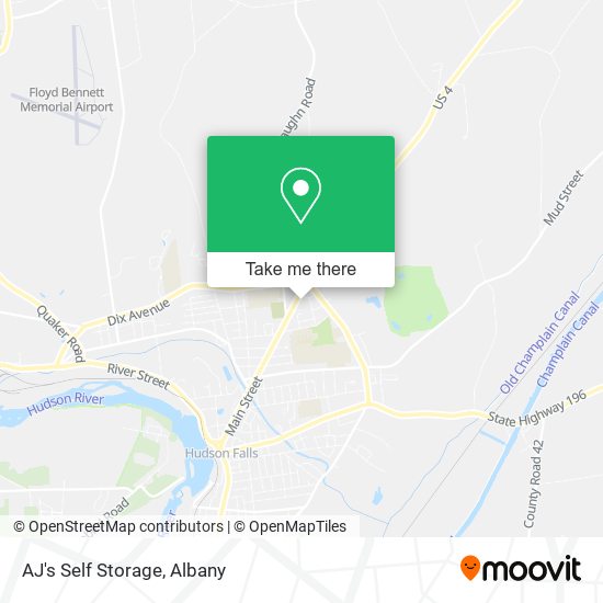 Mapa de AJ's Self Storage