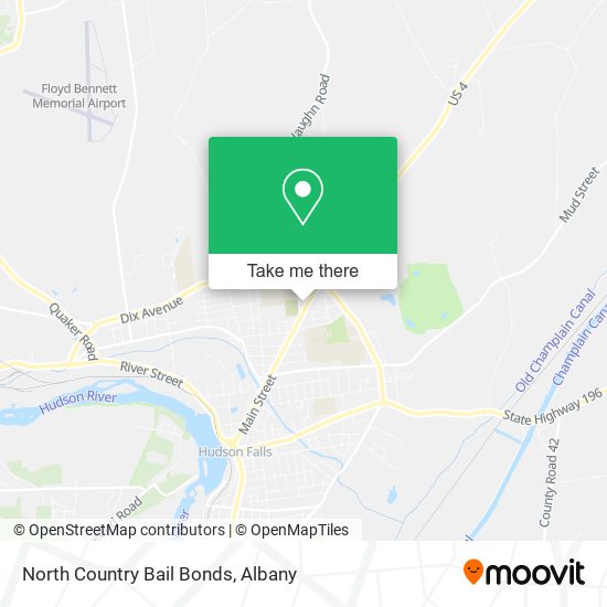 North Country Bail Bonds map