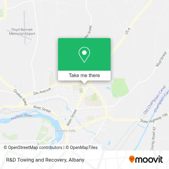 R&D Towing and Recovery map