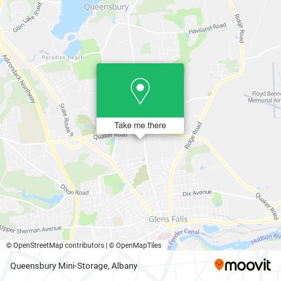 Queensbury Mini-Storage map