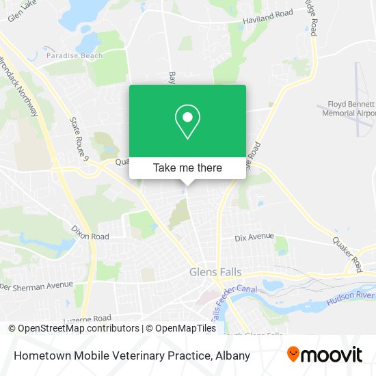 Hometown Mobile Veterinary Practice map