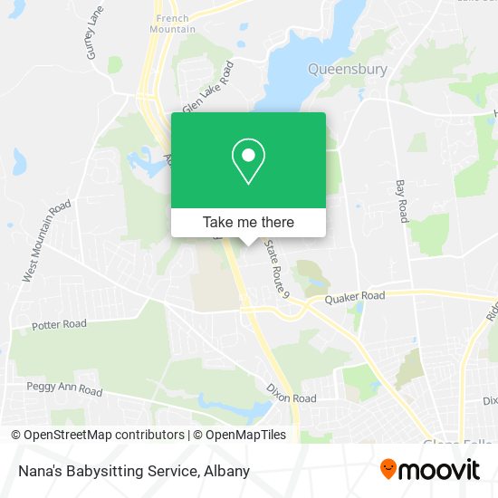 Nana's Babysitting Service map