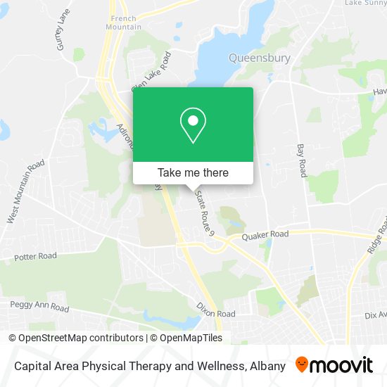 Capital Area Physical Therapy and Wellness map