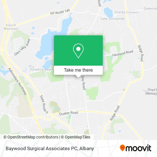 Mapa de Baywood Surgical Associates PC