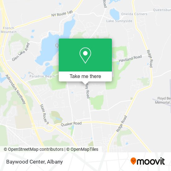 Baywood Center map