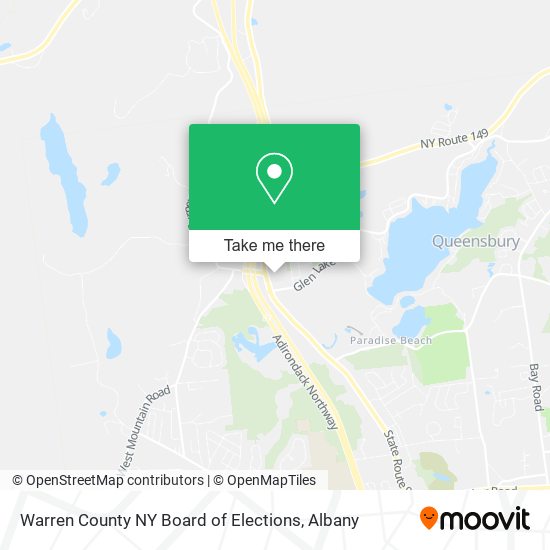 Warren County NY Board of Elections map