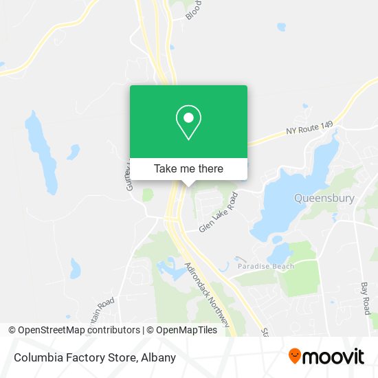 Columbia Factory Store map