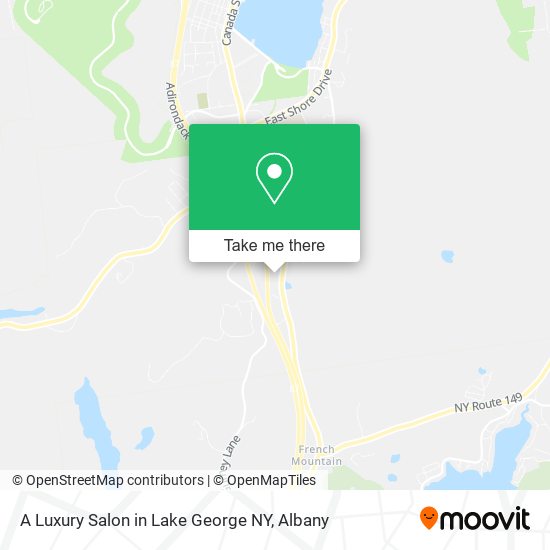 A Luxury Salon in Lake George NY map