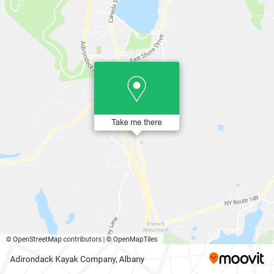 Adirondack Kayak Company map