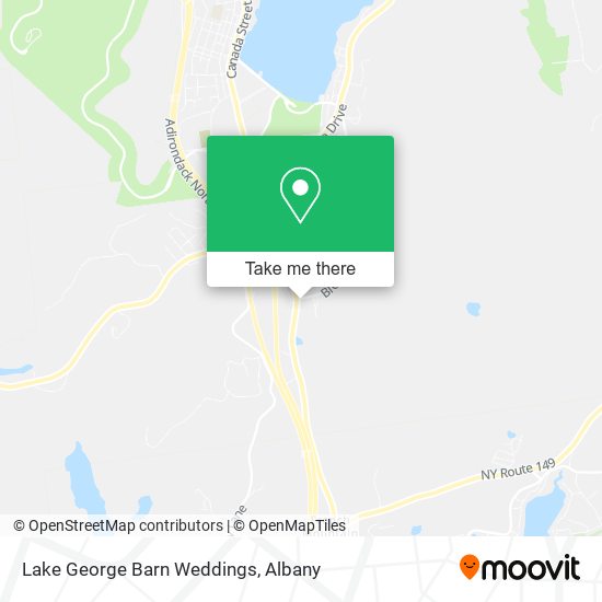 Mapa de Lake George Barn Weddings