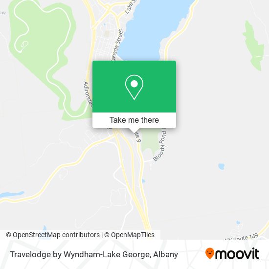 Mapa de Travelodge by Wyndham-Lake George