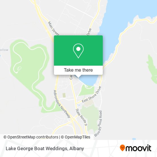 Lake George Boat Weddings map