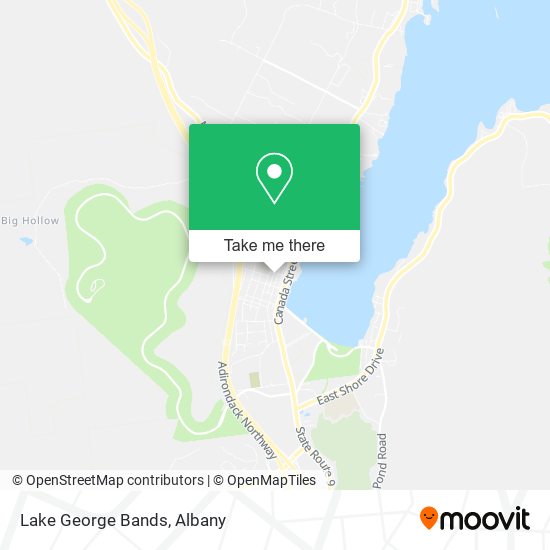 Mapa de Lake George Bands