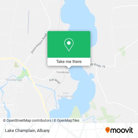 Mapa de Lake Champlain