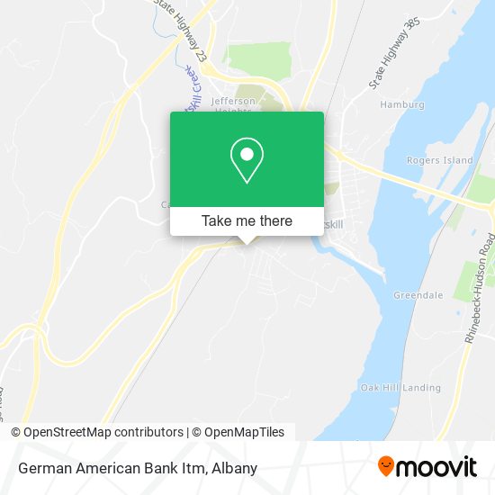 German American Bank Itm map