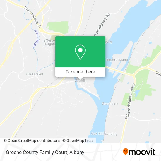 Greene County Family Court map