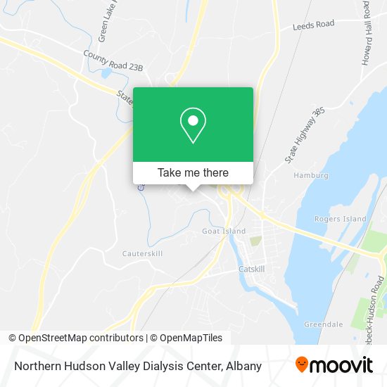 Mapa de Northern Hudson Valley Dialysis Center