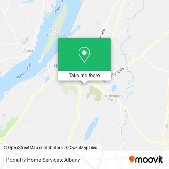 Podiatry Home Services map